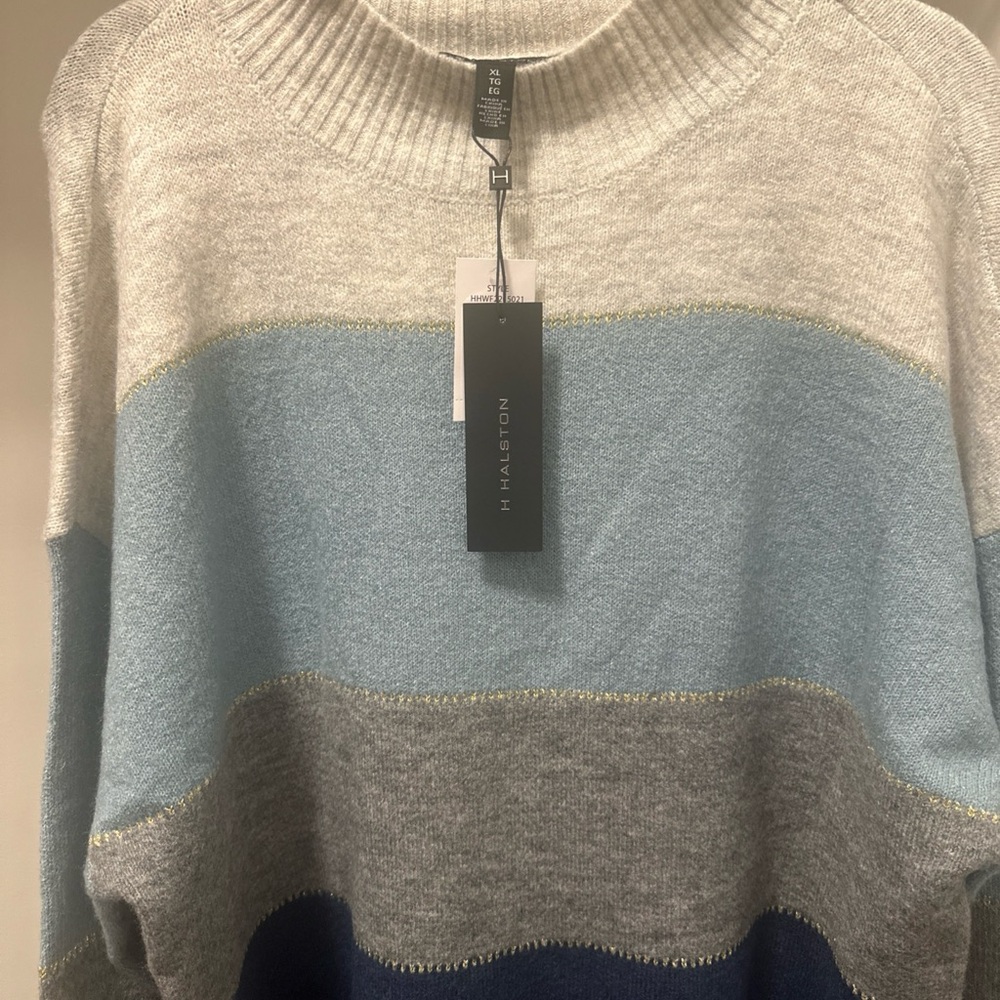 H by Halston Turtleneck Sweater - Gray, Blue, Navy